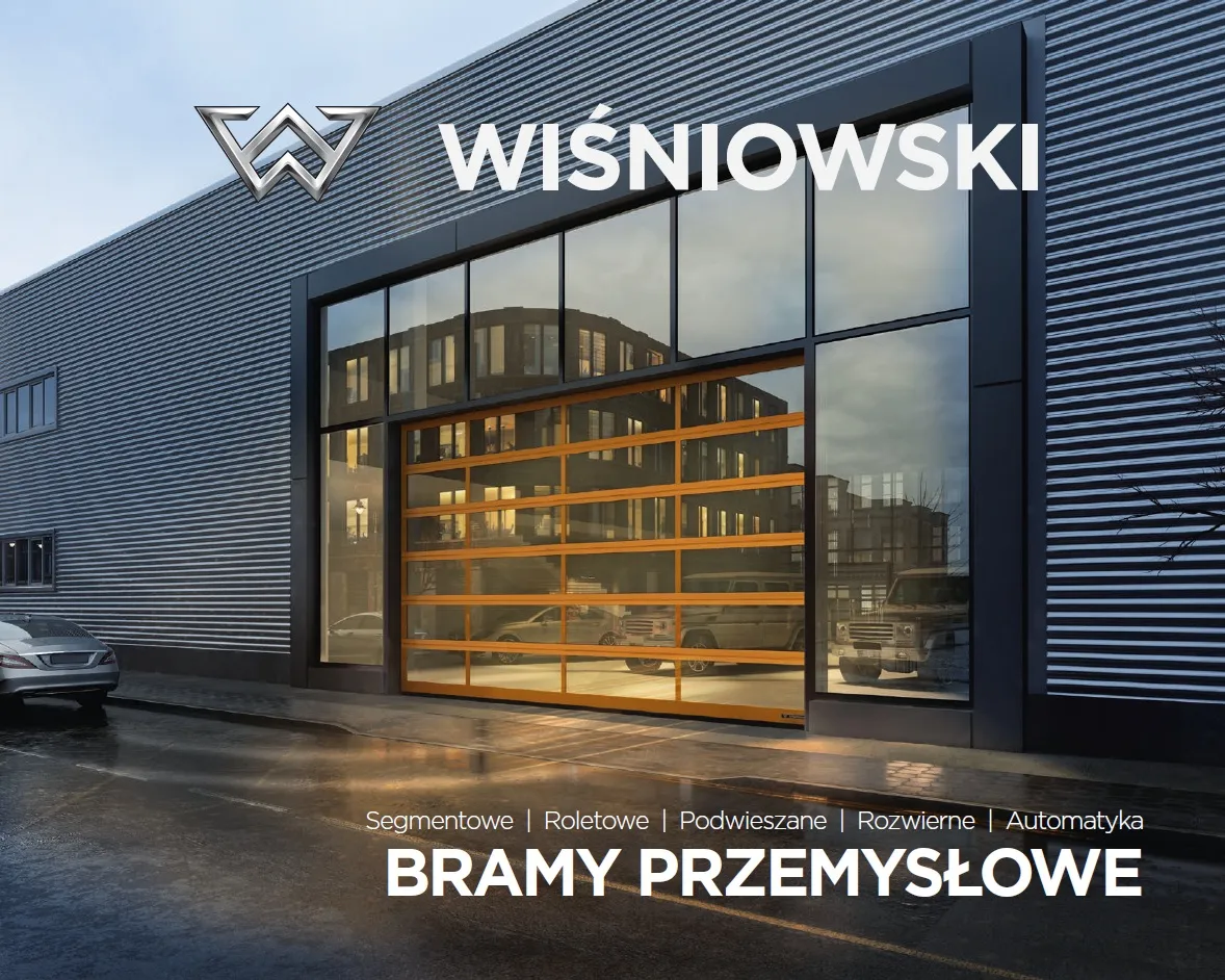 Okładka katalogu bram przemysłowych WIŚNIOWSKI