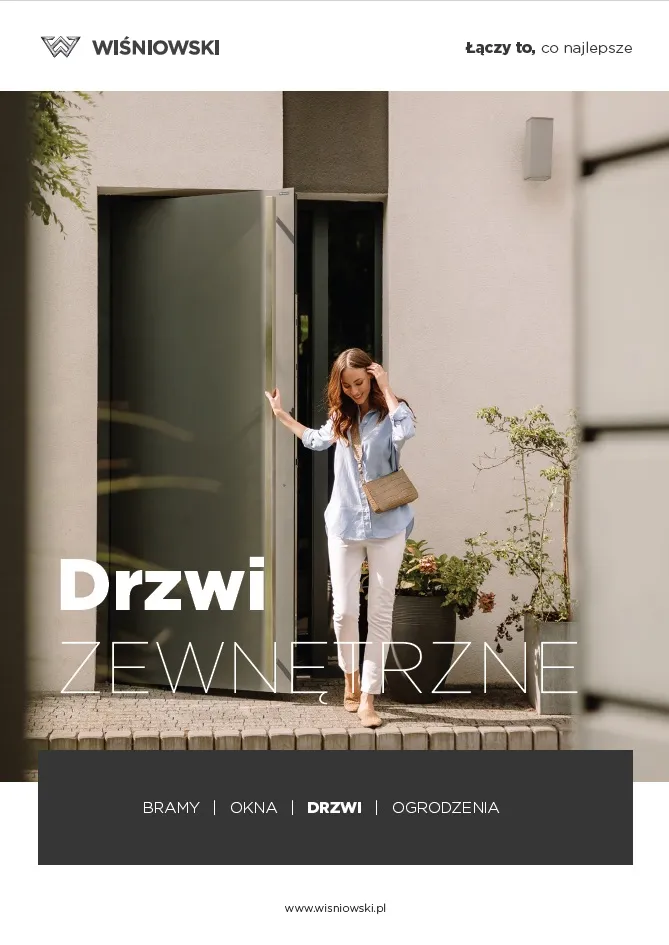 Okładka katalogu drzwi zewnętrznych WIŚNIOWSKI