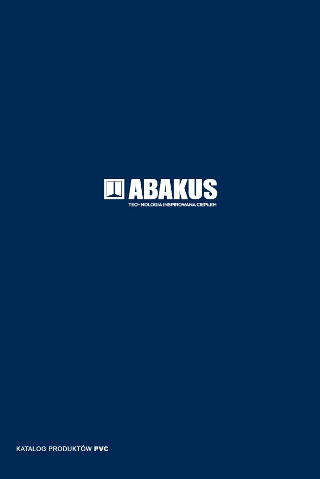Okładka katalogu okien PVC ABAKUS bluEnergy i bluSynego