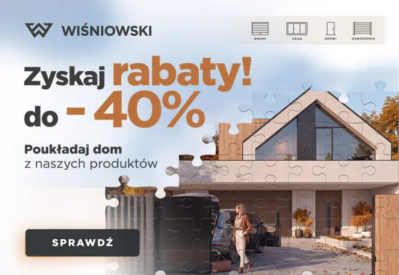 Promocja WIŚNIOWSKI na okna, drzwi, bramy garażowe, rolety i ogrodzenia